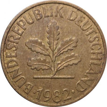 ФРГ 10 пфеннигов 1982 год (D)