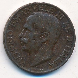 Италия 5 чентезимо 1927 год