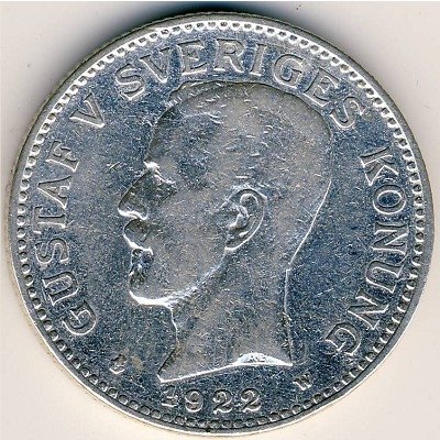 Швеция 2 кроны 1922 год
