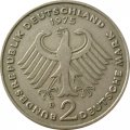 ФРГ 2 марки 1975 год - Теодор Хойс, 20 лет Федеративной Республике (1949-1969) - D
