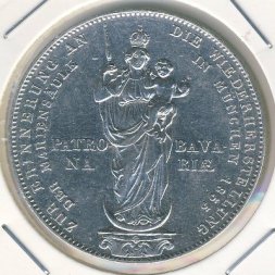 Бавария 1 талер 1855 год