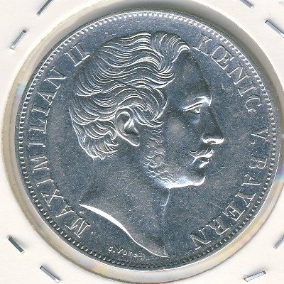Бавария 1 талер 1855 год