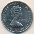 Новая Зеландия 1 доллар 1977 год - 25 лет правления Королевы Елизаветы II и День Вайтанги