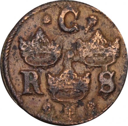 Швеция 1/4 эре 1635 год