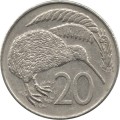 Новая Зеландия 20 центов 1982 год - Киви (птица)