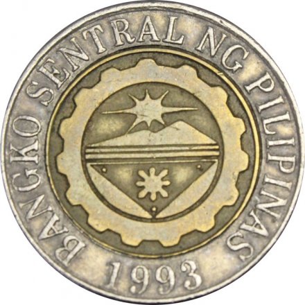 Филиппины 10 песо 2002 год - Мабини и Бонифасио