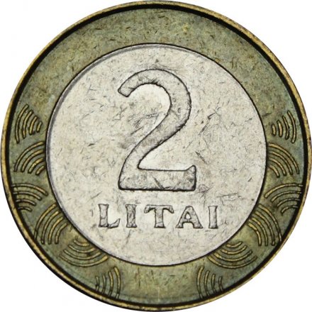 Литва 2 лита 2002 год