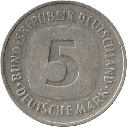 ФРГ 5 марок 1980 год (J)