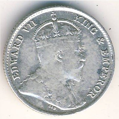 Цейлон 10 центов 1909 год