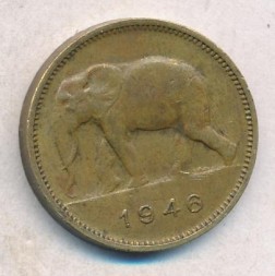 Бельгийское Конго 2 франка 1946 год