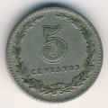 Аргентина 5 сентаво 1917 год