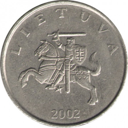 Литва 1 лит 2002 год