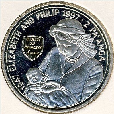 Тонга 2 паанга 1997 год