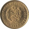 Перу 1 сентимо 1992 год