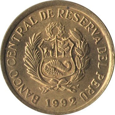 Перу 1 сентимо 1992 год