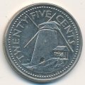 Барбадос 25 центов 2006 год