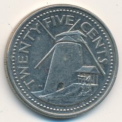 Барбадос 25 центов 2006 год