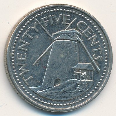 Барбадос 25 центов 2006 год