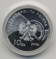 Польша 10 злотых 2002 год - ЧМ по футболу (ведение мяча)