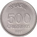 Бразилия 500 крузейро 1985 год