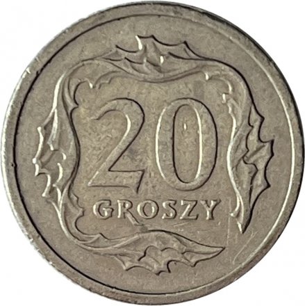 Польша 20 грошей 1996 год