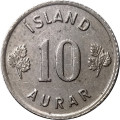 Исландия 10 эйре 1966 год
