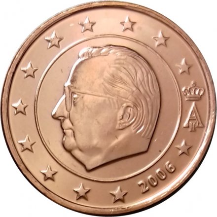 Бельгия 1 евроцент 2006 год - Альберт II