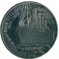 Остров Мэн 1 крона 2012 год - 100 лет гибели Титаника. Айсберг
