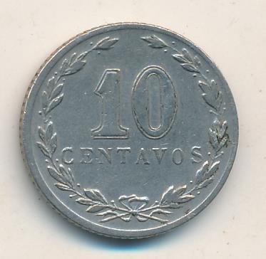 Аргентина 10 сентаво 1938 год