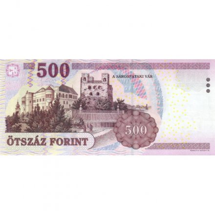 Венгрия 500 форинтов 2011 год - Князь Трансильвании Ференц II Ракоци - UNC