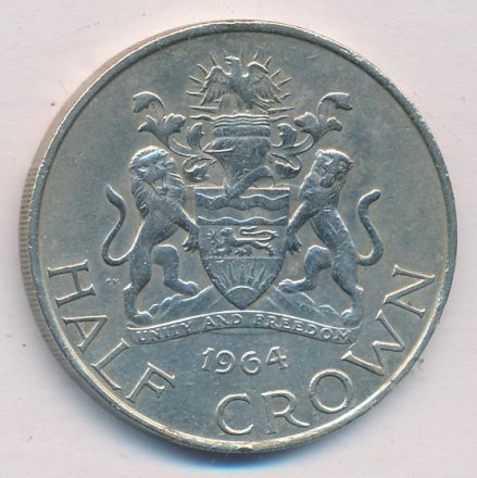 Малави 1/2 кроны 1964 год