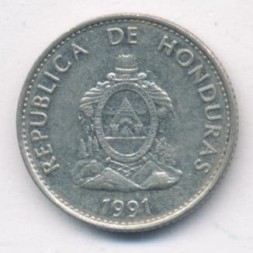 Монета Гондурас 20 сентаво 1991 год