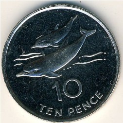 Остров Святой Елены и острова Вознесения 10 пенсов 2006 год