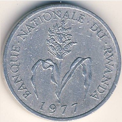Руанда 1 франк 1977 год
