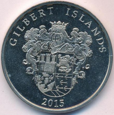 Острова Гилберта (Кирибати) 1 доллар 2015 год - Парусник Мэри Роуз