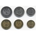 Набор из 6 монет Узбекистан 1994 год - Регулярный выпуск
