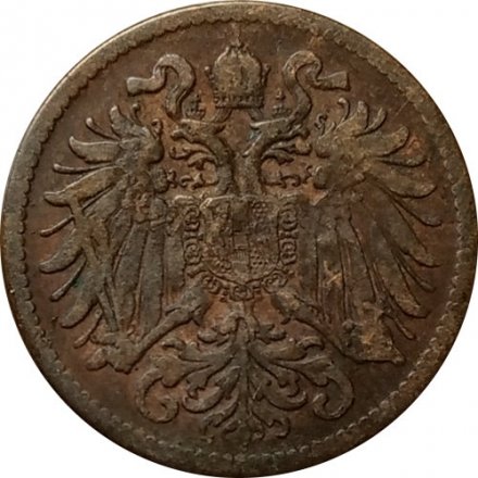 Австрия 2 геллера 1901 год