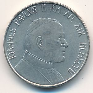 Ватикан 50 лир 1997 год