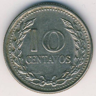Колумбия 10 сентаво 1970 год