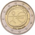 Германия 2 евро 2009 год - 10 лет Экономическому и валютному союзу