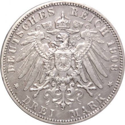 Пруссия 3 марки 1908 год