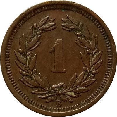 Швейцария 1 раппен 1890 год