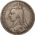 Великобритания 1 крона 1889 год Королева Виктория