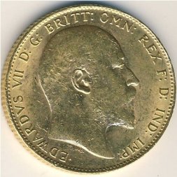 Великобритания 1 соверен 1909 год