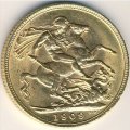 Великобритания 1 соверен 1909 год