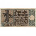 Германия (нотгельд) 50 пфеннигов 1921 год - Серия &quot;Районы Берлина&quot;. Целендорф. Церковь в Далеме 14 века (вид 10) - VF