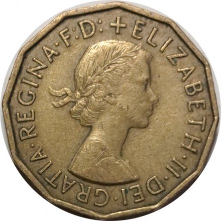 Великобритания 3 пенса 1959 год