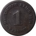 Германия 1 пфенниг 1874 год (D)