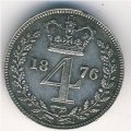 Великобритания 4 пенса 1876 год