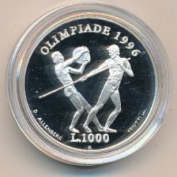 Сан-Марино 1000 лир 1995 год - Олимпийские Игры, Атланта
